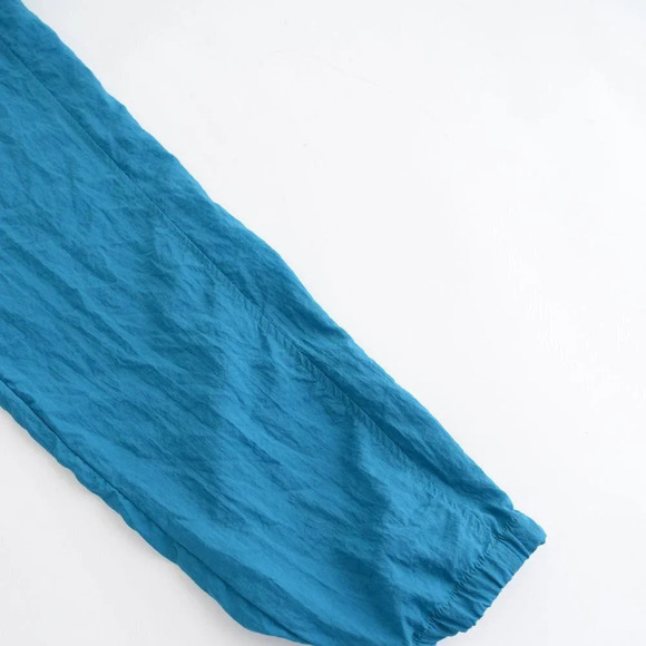 Vintage Reebok Sport  Teal Nylon Jogging Pants Med - Picture 7 of 12